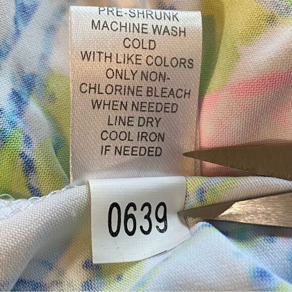 Lulu-B Comfy Clothing Colorful Seashell Beach Asymmetrical Top Size XL - Picture 5 of 10